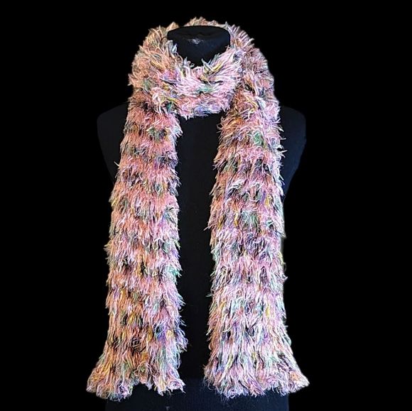 Multicolor Furry Scarf - Picture 3 of 4